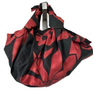 Unbranded Handcrafted Handmade Custom Hawaiian Print Tie Strap Mini Hobo Bag